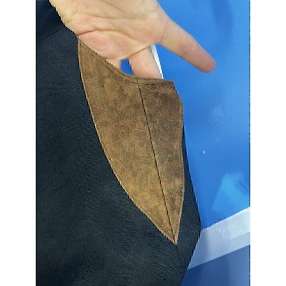 Vintage Herren German Jacket With Embroidered Pockets & Unique Buttons - Picture 9 of 13